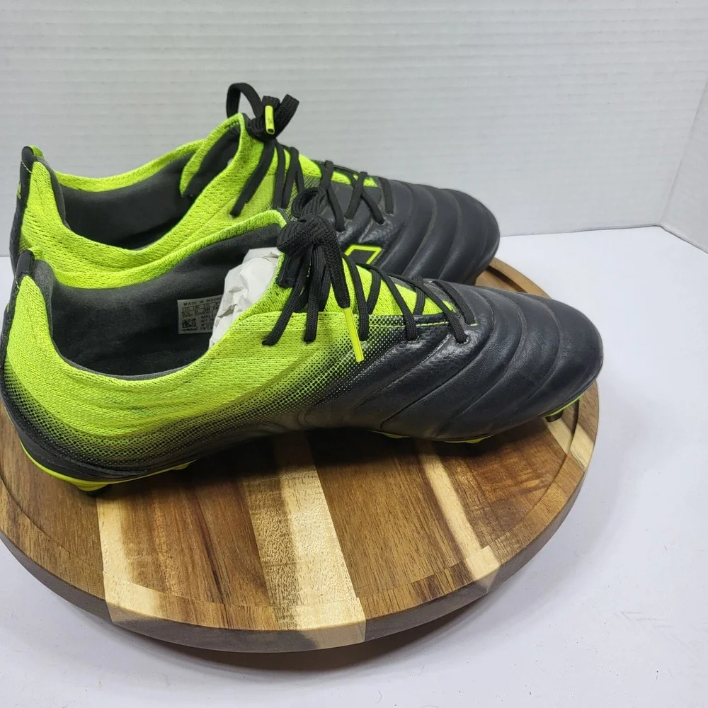 Adidas Copa 19.3 FG Soccer Cleats Men's 5.5 Black Solar Yellow Leather‎ D98092